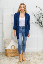 Load image into Gallery viewer, Mountain Mornings Cardigan In Navy