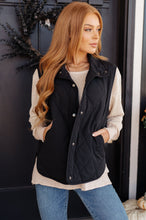 Load image into Gallery viewer, Neither Here Nor There Puffer Vest in Black