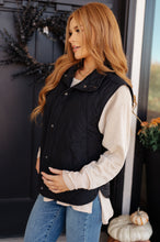 Load image into Gallery viewer, Neither Here Nor There Puffer Vest in Black
