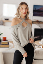 Load image into Gallery viewer, Pizza and a Movie Halter Detail Top