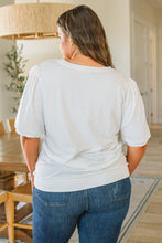 Load image into Gallery viewer, Pristine Puff Sleeve Top in White