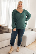 Load image into Gallery viewer, Rainy Day Henley Hoodie