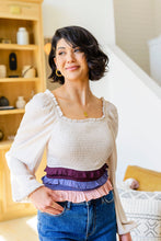 Load image into Gallery viewer, Shirley Smocked Ruffle Blouse