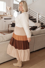 Load image into Gallery viewer, Spice of Life Color Block Midi Dress