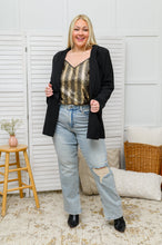 Load image into Gallery viewer, Stayin' Alive V-Neck Sequin Tank in Gold