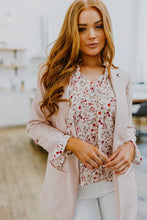 Load image into Gallery viewer, Stella Notched Neck Floral Long Sleeve Blouse