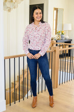 Load image into Gallery viewer, Stella Notched Neck Floral Long Sleeve Blouse