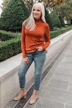 Load image into Gallery viewer, Stylin Girl Turtleneck in Rust
