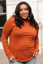 Load image into Gallery viewer, Stylin Girl Turtleneck in Rust