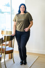 Load image into Gallery viewer, Sweetly Twinkle Short Sleeve Knit Top In Black