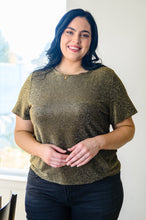 Load image into Gallery viewer, Sweetly Twinkle Short Sleeve Knit Top In Black