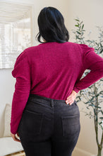 Load image into Gallery viewer, Take Me Out Faux Wrap Bodysuit In Magenta