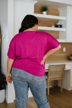 Load image into Gallery viewer, Tied Up With a Bow Top in Magenta