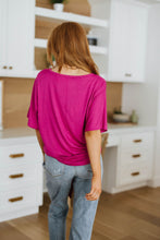Load image into Gallery viewer, Tied Up With a Bow Top in Magenta