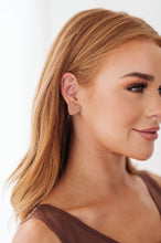 Load image into Gallery viewer, Triple Hearts Studs in Brown