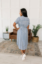 Load image into Gallery viewer, Wait For It Denim Shirtdress