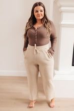 Load image into Gallery viewer, Wide Legged & Cozy Sweatpants in Sand