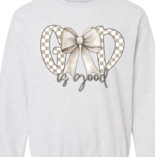 Load image into Gallery viewer, Coquette God Is Good Crewneck Tee or Sweatshirt
