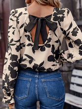 Load image into Gallery viewer, Vintage open back tie shirt top
