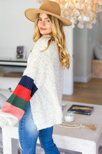 Load image into Gallery viewer, Multi Color Oversized Sweater Open Cardigan
