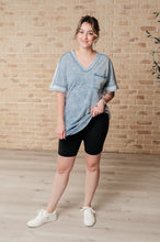 Load image into Gallery viewer, Earthy Chic Mineral Wash Mini Dress in Denim
