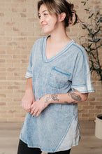 Load image into Gallery viewer, Earthy Chic Mineral Wash Mini Dress in Denim
