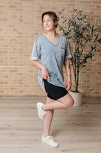 Load image into Gallery viewer, Earthy Chic Mineral Wash Mini Dress in Denim
