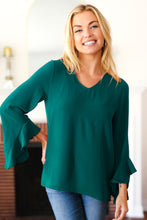 Load image into Gallery viewer, Three Quarter Sleeve Solid Woven Blouse Top
