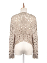 Load image into Gallery viewer, Crosa - Vintage Hollow Knit Batwing Sweater
