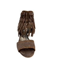 Load image into Gallery viewer, True Fringe Wedge in Taupe
