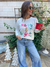 Load image into Gallery viewer, PREORDER: Merry and Bright Tinsel Sweater
