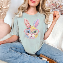Load image into Gallery viewer, Quilted Bunny Graphic Tee
