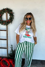 Load image into Gallery viewer, PREORDER: Christmas Vertical Vibes Stripe Pants
