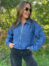 Load image into Gallery viewer, PREORDER: Oversized Pocket Denim Jacket
