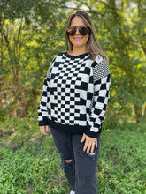 Load image into Gallery viewer, PREORDER: All Checkered Out Sweater in Four Colors
