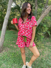 Load image into Gallery viewer, PREORDER: Christmas Candy Pajama Set in Three Colors
