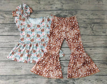 Load image into Gallery viewer, Baby girls deer tunic bell pants sets(can choose headband here)
