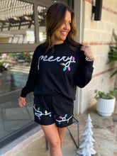 Load image into Gallery viewer, PREORDER: Merry Sequin Shorts Set
