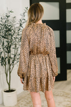 Load image into Gallery viewer, A Cheeky Little Time Tiered Dress in Pecan Brown
