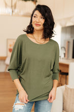 Load image into Gallery viewer, A Day Together Long Sleeve Top in Olive
