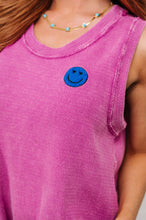 Load image into Gallery viewer, A Few of My Favorite Things Round Neck Tank in Fuchsia
