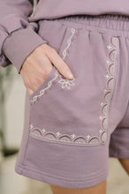Load image into Gallery viewer, A Little Bit of Comfort Embroidered Top and Bottom Set in Dusty Mauve
