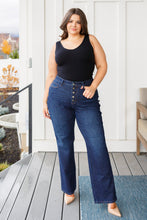 Load image into Gallery viewer, Arlo High Rise Button-Fly Straight Jeans
