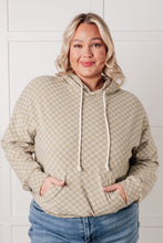 Load image into Gallery viewer, Ask Me Out Checkered Hoodie in Sage
