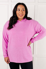 Load image into Gallery viewer, Basically My Favorite Hooded Pullover in Bright Mauve
