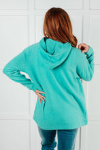 Load image into Gallery viewer, Basically My Favorite Hooded Pullover in Turquoise
