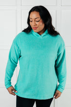 Load image into Gallery viewer, Basically My Favorite Hooded Pullover in Turquoise
