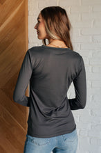 Load image into Gallery viewer, Basically Perfect Brushed Microfiber Tee in Ash Grey
