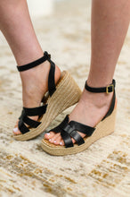 Load image into Gallery viewer, Behold Black Braided Twine Wedge
