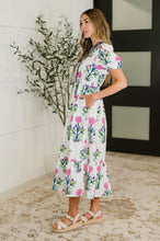 Load image into Gallery viewer, PREORDER: Boho V-Neck Balloon Sleeve Dress in Floral Print
